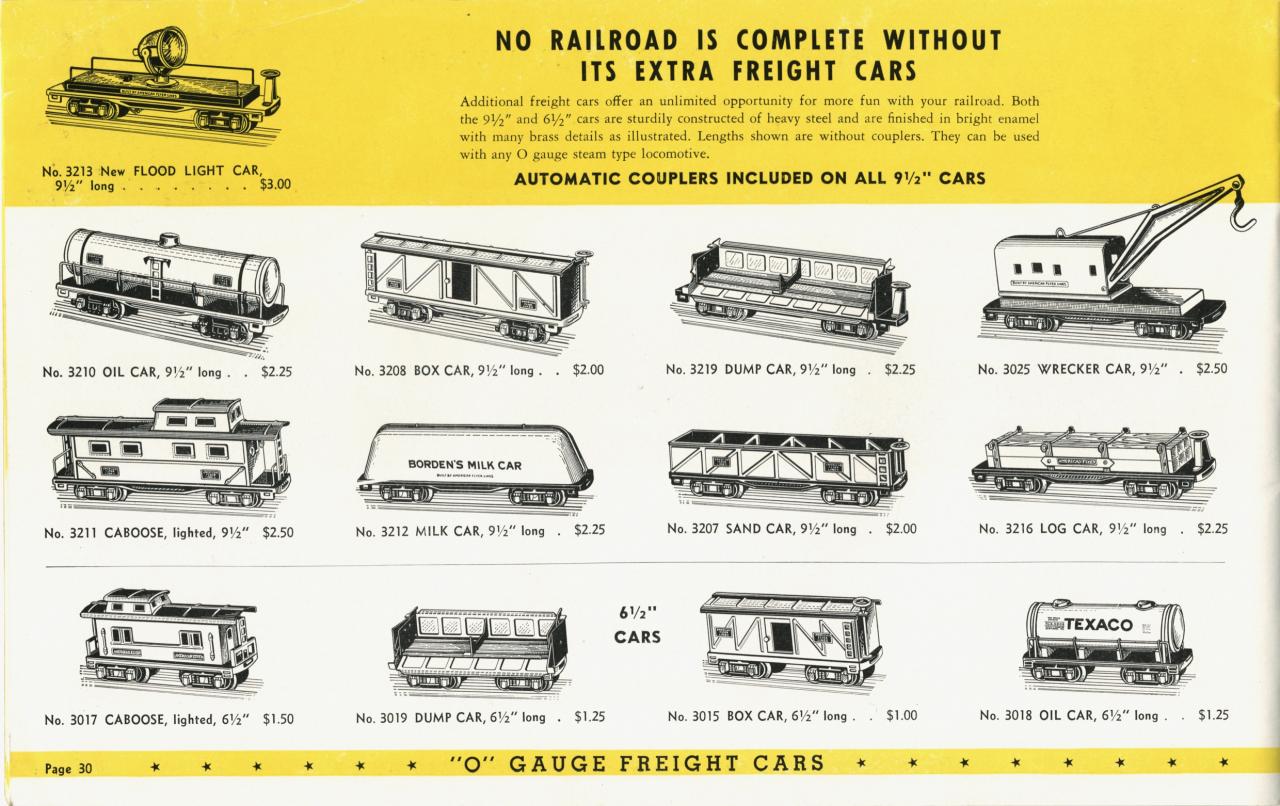 American Flyer Trains 1938, Page 30 | A.C. Gilbert Catalog Archive